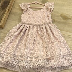 Laura Ashley Pink Lace Kids Dress size 6
